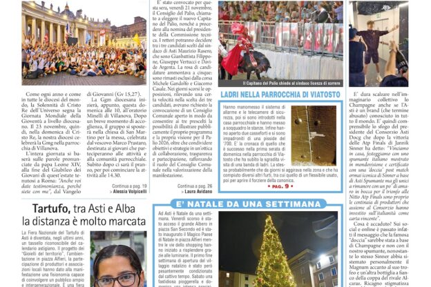 Prima pagina – 21 novembre 2025